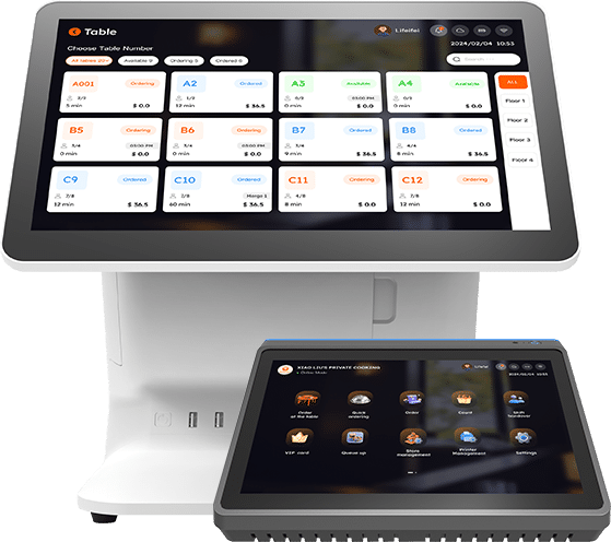 POS system device showcase